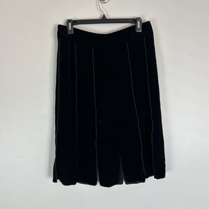 Size 6 Velvet Mid Skirt Pleated Slits Bandage Whimsigoth Designer edgy Grunge